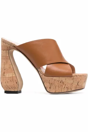 SI ROSSI Cork platform open-toe sandals