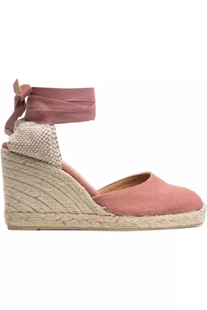 Castaner Women Lace-up Espadrilles - Lace-up wedge espadrilles - Pink