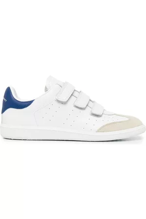 Isabel Marant Touch-strap leather sneakers - White