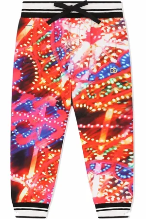 Dolce & Gabbana Luminarie graphic-print tapered trousers