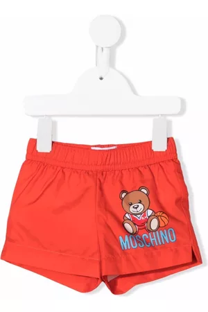 Moschino Swim Shorts - Teddy Bear-print swim shorts - Red