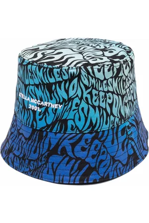 Stella McCartney Women Hats - Reversible bucket hat - Blue