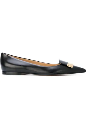Sergio Rossi Logo plaque ballerinas