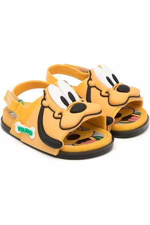 Mini Melissa Sandals - Pluto embellished sandals - Yellow