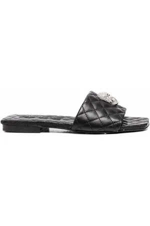 Philipp Plein Crystal-skull flat sandals