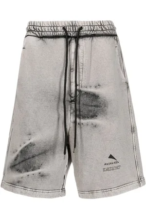 MAUNA KEA Stonewashed logo-print shorts