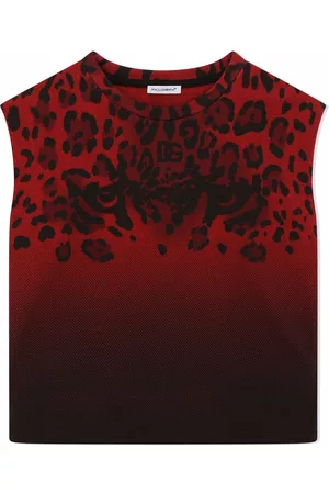 Dolce & Gabbana Leopard eye tank top - Red