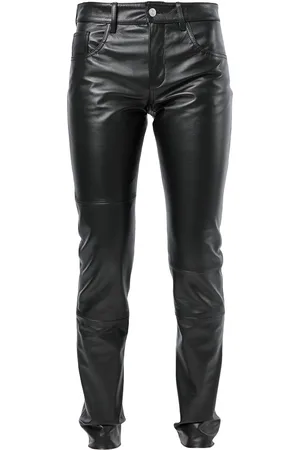 Maison Margiela Straight-leg leather trousers