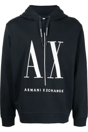 Armani Exchange Logo-print long-sleeve hoodie