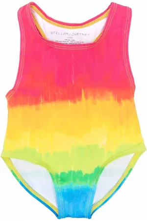 Stella McCartney Swimsuits - Colour-block racerback swimsuit - Pink