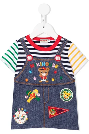 Miki House Dungaree-style T-shirt