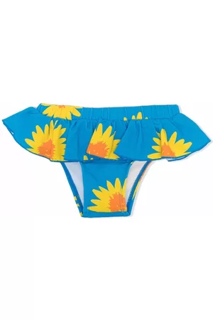Stella McCartney Sunflower-print swim bottoms - Blue