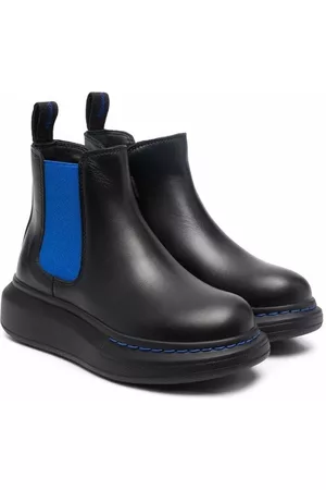 Alexander McQueen Elasticated side-panel boots - Black