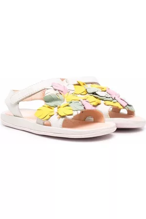 Camper Sandals - Twins floral open toe sandals - White