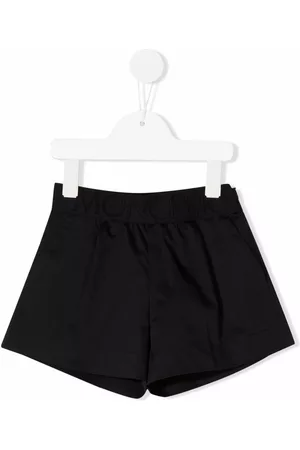 Moncler Logo-waist cotton shorts - Black