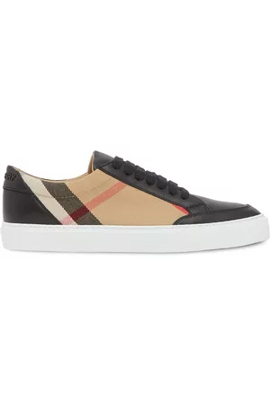 Burberry Women Low Top & Lifestyle Sneakers - Check pattern low-top sneakers - Black
