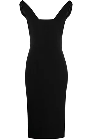 Dolce & Gabbana Women Bodycon Dresses - Fitted midi dress - Black