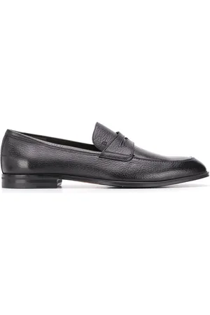 Bally Webb grained-effect penny loafers