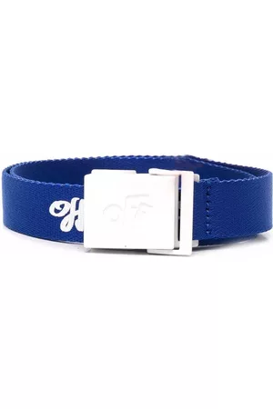 OFF-WHITE Logo script adjustable belt - Blue