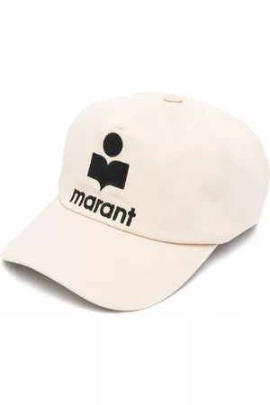 Isabel Marant Men Caps - Logo-print baseball cap - Neutrals