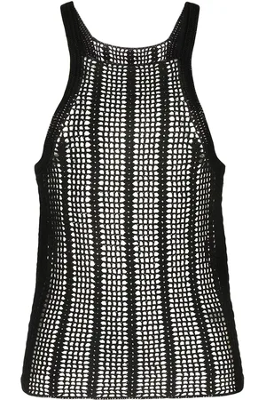 DION LEE Open-knit sleeveless top