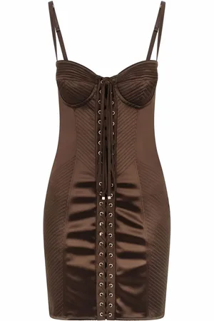 Dolce & Gabbana Satin corset style mini dress