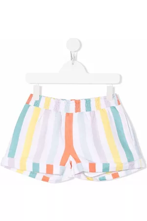Stella McCartney Boys Shorts - Stripe-print shorts - White