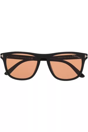 Tom Ford Logo square tinted sunglasses - Black