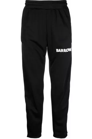 BARROW Side-stripe track pants - Black