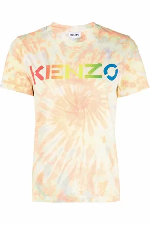 Kenzo Logo-print tie-dye T-shirt