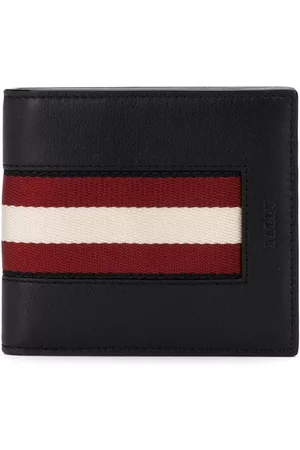 Bally Men Wallets - Striped trim bifold wallet - Black