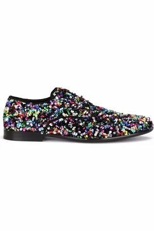 Dolce & Gabbana Sequin-embellished Derby shoes
