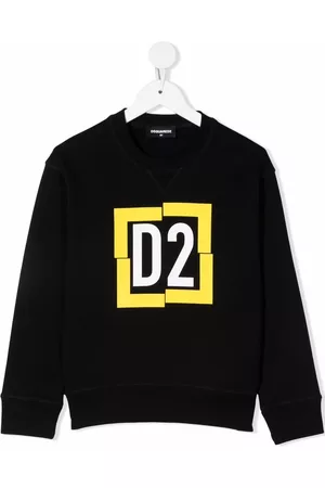 Dsquared2 Logo-print crew neck sweatshirt - Black