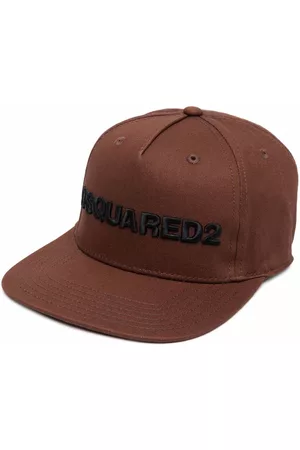 Dsquared2 Boys Caps - Embroidered-logo snapback cap - Brown