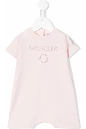Moncler Shorts - Embroidered-logo shorties - Pink