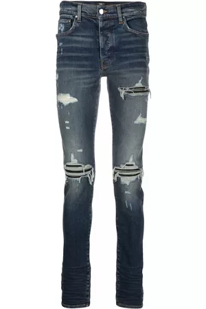 AMIRI Men Skinny Jeans - Distressed skinny fit jeans - Blue