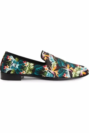 Giuseppe Zanotti Lewis tropical graphic-print loafers