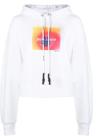 Palm Angels Gradient logo print hoodie