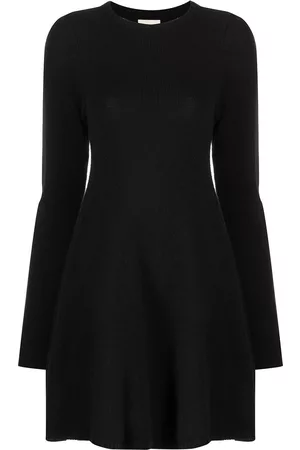 Khaite Women Mini Dresses - The Fleurine cashmere minidress - Black
