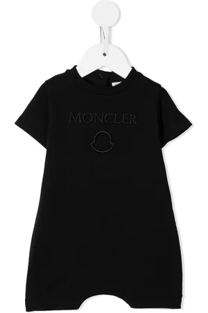 Moncler Bodysuits & All-In-Ones - Embroidered-logo babygrow - Black