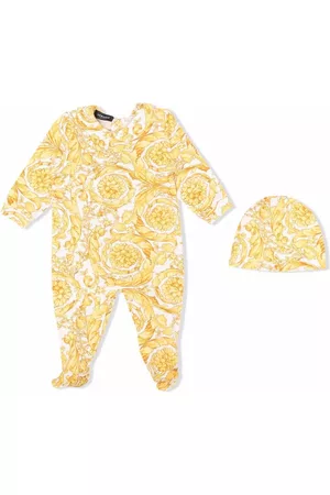 VERSACE Pajamas - Barocco-print pajamas - Yellow