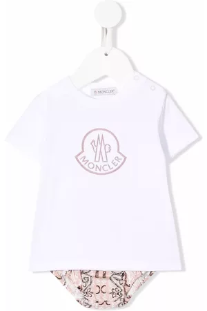 Moncler Sets - Logo-print T-shirt bloomers set - White
