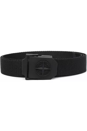 Stone Island Men Belts - Logo-buckle belt - Black