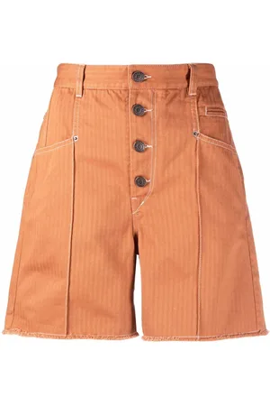 Isabel Marant Button-fastening cotton shorts