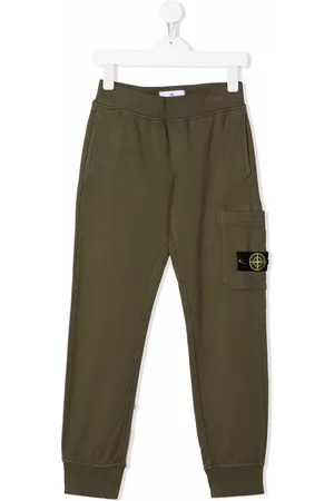 Stone Island Logo patch tracksuit bottoms - Green