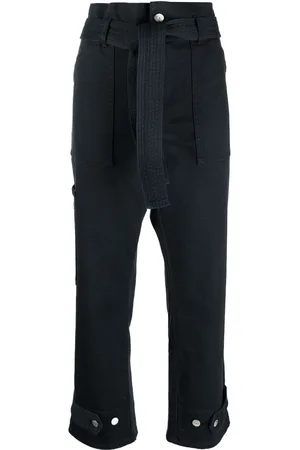 P.A.R.O.S.H. Cropped paperbag-waist trousers