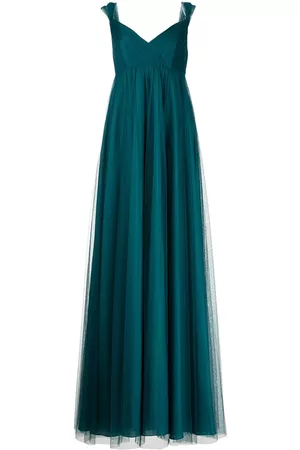 Marchesa Notte Isernia cold-shoulder bridesmaid gown - Green