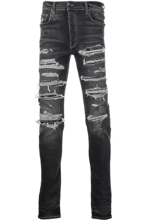 AMIRI Men Skinny Jeans - Bandana Thrasher distressed jeans - Grey
