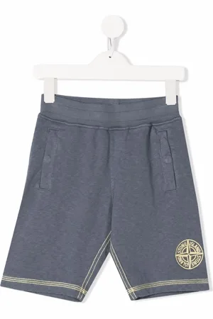 Stone Island Logo-embroidered bermuda shorts