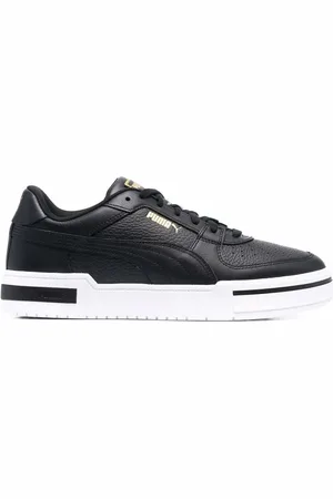 PUMA Logo-print low-top leather sneakers